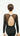 Aura Contrast Mesh Leotard - Deep U-Back & Sheer Shoulder Detail