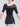 Color-blocked deep U-back dance leotard with nylon-spandex blend - SLemon