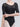 Close-up of color-blocked paneling design on dance leotard - slemon