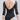 Three-Quarter Sleeve Detail on Mesh Leotard - Slemon